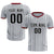 Custom Gray Crimson Breathable Soccer Sets Jersey