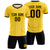 Custom Gold 01 Black Breathable Soccer Sets Jersey