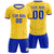 Custom Gold 01 Royal Blue Breathable Soccer Sets Jersey