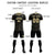 Custom Black Khaki Breathable Soccer Sets Jersey