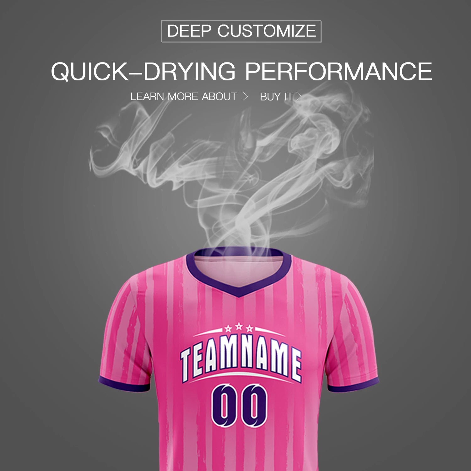 Custom Pink Purple Breathable Soccer Sets Jersey