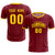 Custom Crimson Gold 01 Breathable Soccer Sets Jersey