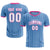 Custom Light Blue Pink Breathable Soccer Sets Jersey