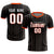 Custom Black Orange Breathable Soccer Sets Jersey