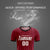 Custom Crimson Black Breathable Soccer Sets Jersey