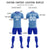 Custom Light Blue Royal Blue Breathable Soccer Sets Jersey