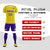 Custom Gold01 Purple Printing Outdoor Tracksuit Soccer Sets Jersey