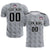 Custom Gray Black Printing Outdoor Tracksuit Soccer Sets Jersey