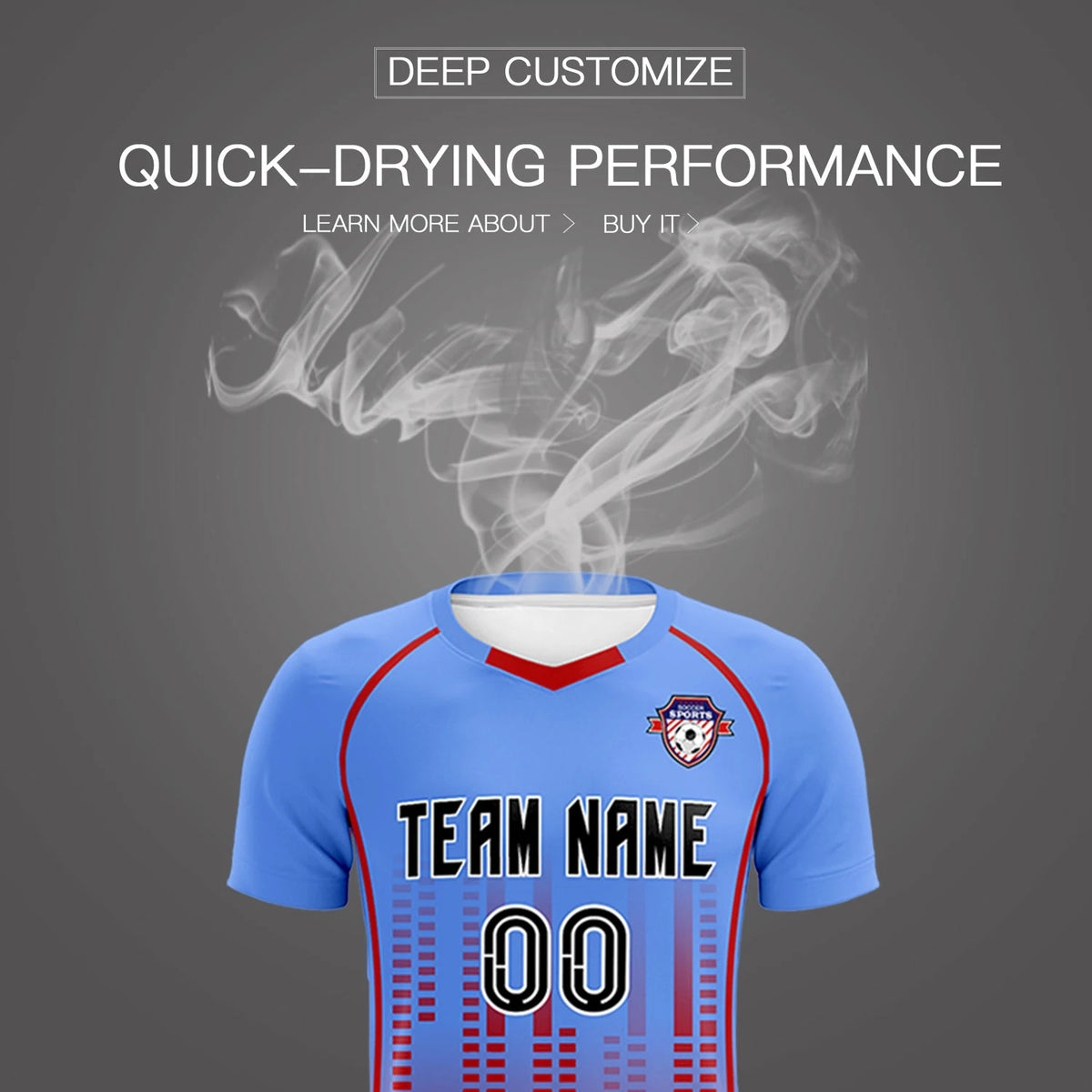 Custom Ligth Pink-Red Printing Outdoor Tracksuit Soccer Sets Jersey