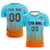 Custom Aqua Orange Printing Outdoor Tracksuit Soccer Sets Jersey