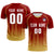 Custom Crimson-Old Gold Printing Outdoor Tracksuit Soccer Sets Jersey