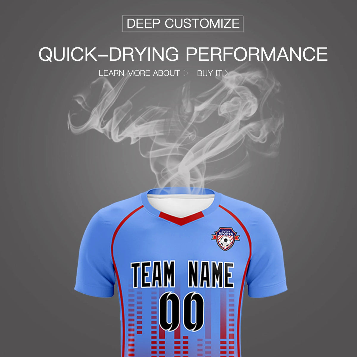 Custom Ligth Pink-Red Printing Outdoor Tracksuit Soccer Sets Jersey