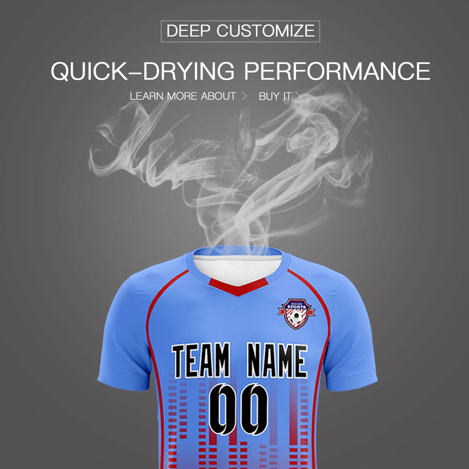 Custom Ligth Pink-Red Printing Outdoor Tracksuit Soccer Sets Jersey