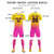 Custom Yellow Pink Printing Outdoor Tracksuit Soccer Sets Jersey