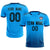 Custom Powder Blue Navy Printing Sportswear Soccer Sets Jersey