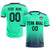 Custom Bright Green Purple Printing Sportswear Soccer Sets Jersey