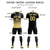 Custom Black Khaki Printing Sportswear Soccer Sets Jersey