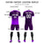 Custom Dark Purple Purple Printing Sportswear Soccer Sets Jersey