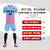 Custom Light Blue Pink Printing Sportswear Soccer Sets Jersey