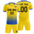 Custom Gold01 Royal Blue Printing Sportswear Soccer Sets Jersey