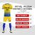 Custom Gold01 Royal Blue Printing Sportswear Soccer Sets Jersey