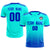 Custom Bright Green Royal Blue Printing Sportswear Soccer Sets Jersey