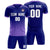 Custom Light Purple Purple Printing Sportswear Soccer Sets Jersey