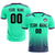 Custom Bright Green Purple Printing Sportswear Soccer Sets Jersey