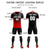 Custom Black Red Printing Sportswear Soccer Sets Jersey