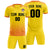 Custom Gold01 Orange Printing Sportswear Soccer Sets Jersey