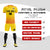 Custom Gold01 Orange Printing Sportswear Soccer Sets Jersey