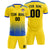 Custom Gold01 Royal Blue Printing Sportswear Soccer Sets Jersey