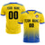 Custom Gold01 Royal Blue Printing Sportswear Soccer Sets Jersey