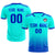 Custom Bright Green Royal Blue Printing Sportswear Soccer Sets Jersey