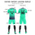 Custom Bright Green Purple Printing Sportswear Soccer Sets Jersey