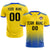 Custom Gold01 Royal Blue Printing Sportswear Soccer Sets Jersey