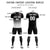 Custom Black White Printing Sportswear Soccer Sets Jersey