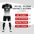 Custom Black White Printing Sportswear Soccer Sets Jersey