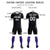 Custom Black Purple Training Uniform For Men Soccer Sets Jersey