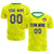 Custom Yellow Kelly Green Training Uniform For Men Soccer Sets Jersey