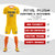 Custom Yellow Orange Training Uniform For Men Soccer Sets Jersey