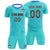 Custom Aqua Powder Blue Training Uniform For Men Soccer Sets Jersey