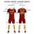 Custom Crimson Khaki Training Uniform For Men Soccer Sets Jersey