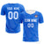 Custom Blue White Training Uniform For Men Soccer Sets Jersey