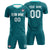 Custom Aqua Aqua Training Uniform For Men Soccer Sets Jersey