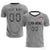 Custom Gray White Training Uniform For Men Soccer Sets Jersey