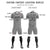 Custom Gray White Training Uniform For Men Soccer Sets Jersey