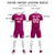 Custom Dark Pink Pink Training Uniform For Men Soccer Sets Jersey