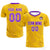 Custom Yellow Purple Training Uniform For Men Soccer Sets Jersey