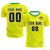 Custom Yellow Kelly Green Training Uniform For Men Soccer Sets Jersey